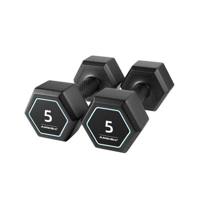 Hexagonal dumbbell 5KG10kg dumbbell arm muscle wrap fitness