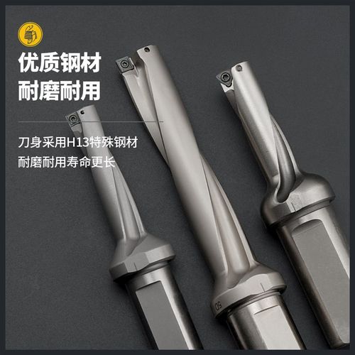 WC型U钻WC03-D-20-C快速钻孔内冷钻头出水钻头暴力钻头