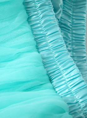 Summer Style 6 Layers Knee Length Tutu Tulle Skirt High Elas