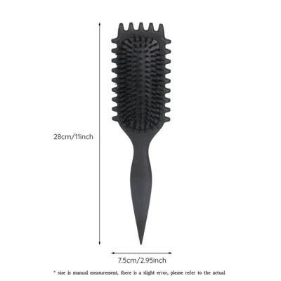New style sells comb curl brush Eco-friendly mustard wheat p