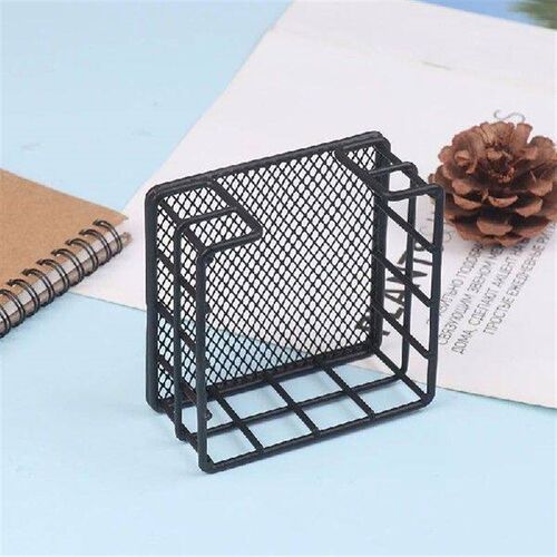 Metal Sticky Note Holder Square Black Sticky Note Dispenser