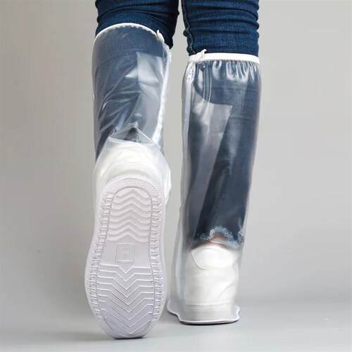 High Tube Rain Shoe ver with Pressed Edge Thickened Sole Wea