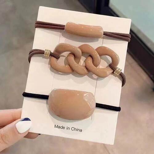 New Korea Women Hair Ropes SetTemperament Hair Bands Elastic