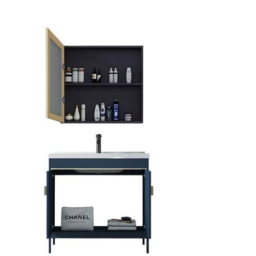 Space aluminum floor-standing wash basin bathroom cabinet