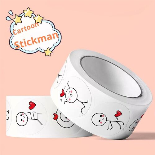 500pcs 20mm Cartoon Reward er Roll Love Labels Valentines D