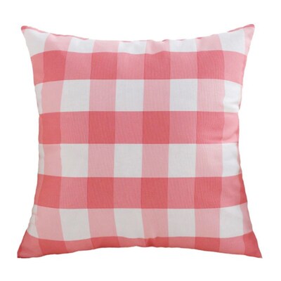 sofa pillow pillow backrest cotton cushion cover plaid pillo