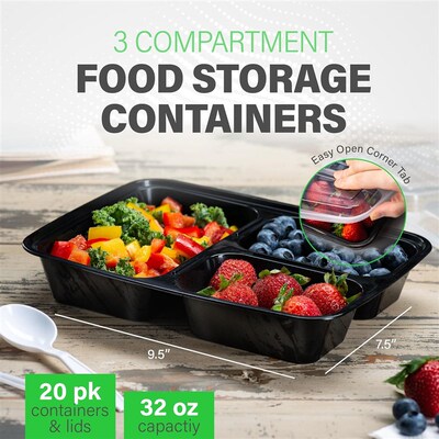 Meal Prep Containers Bento Lunch Box Food Storage Microwave
