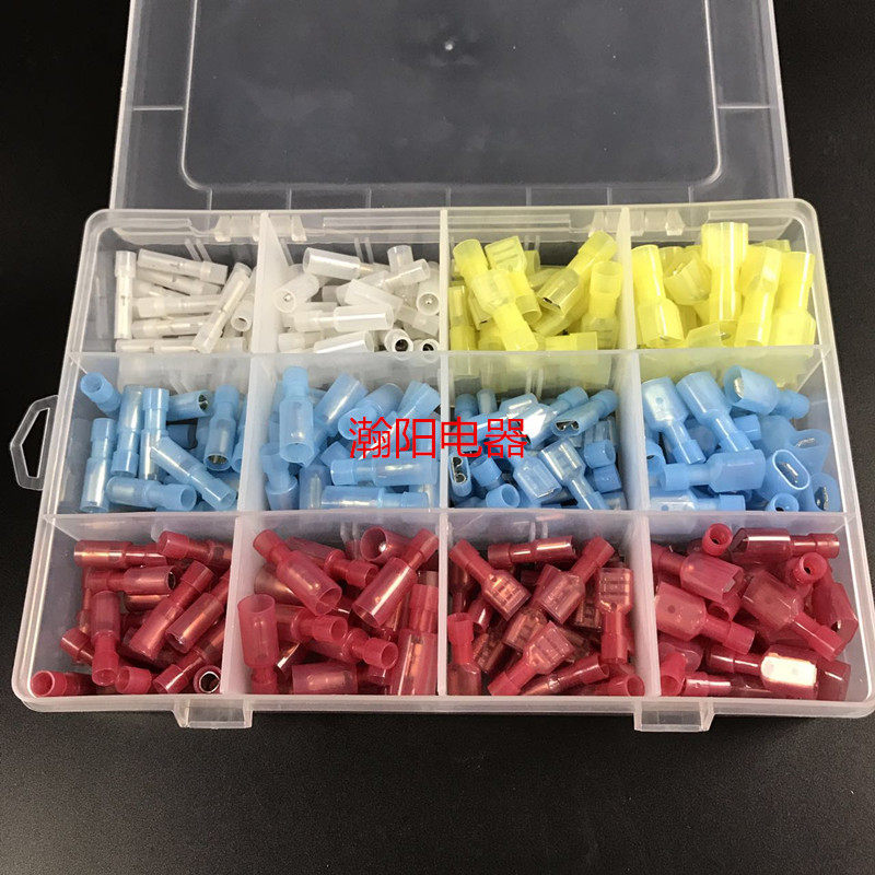 尼龙对接端子 绝缘对插端头 子弹型汽车电线接线冷压 公母盒装,电子/电工,接线端子,淘宝优惠券,粉丝福利购,淘宝优惠卷