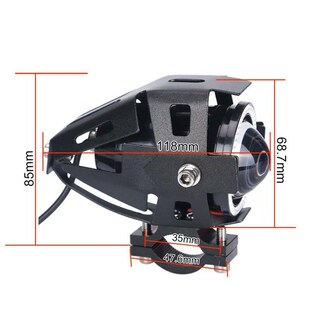 Motorcycle LED Headlight Additional Spotlights 3000LMW U7 Mo
