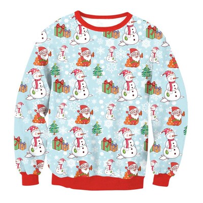 Men Women Ugly Christmas Sweater Pullover Xmas Jumper Tops