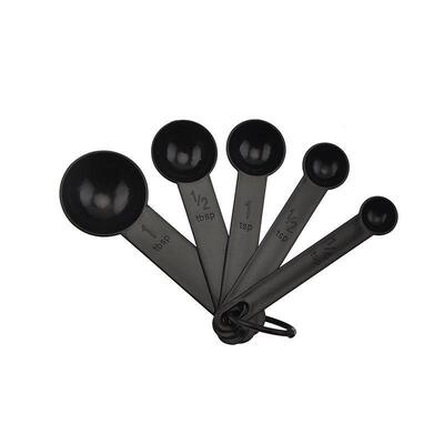 10 black plastic measuring spoons cups set tools for baking