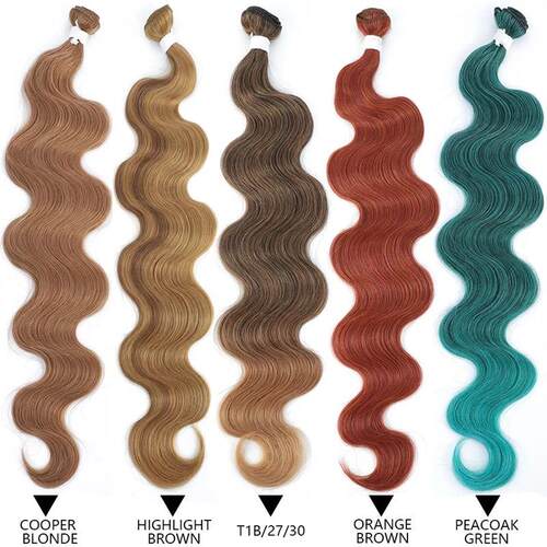 Body Wave Bundles Brazilian Hair Weaving Soft Natural Synthe