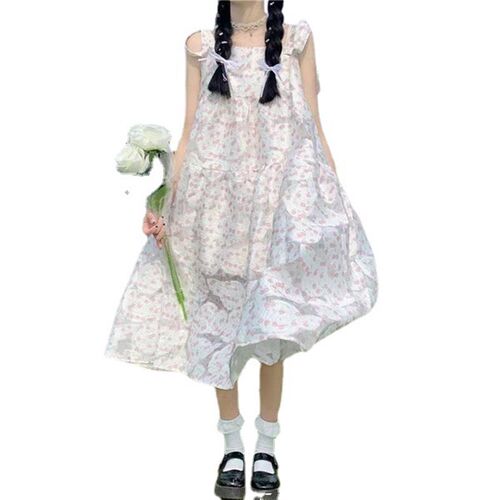 Sweet Fresh Dress Summer New Arrival Loose Slimming French S