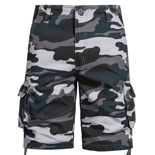 Mens Camo Shorts Men Camouflage Overalls Loose Casual Outdoo