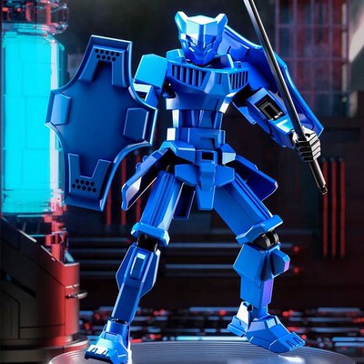 Multi-Jointed Movable Shapeshift Robot Warrior 3D Printed Kn