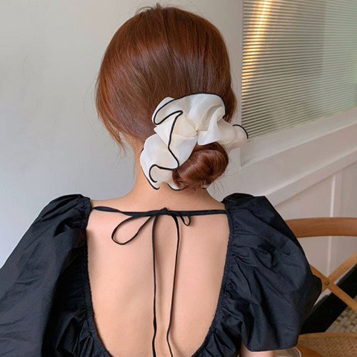 Oversized Scrunchies Organza Hair Ties Elastic Hair Band Wom