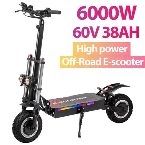 6000W High Power Adult Electric Scooter  Off-Road Commute Fo
