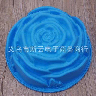 Rose Silicone Cake Mold Flower Mould Cupcake Baking Tool模具