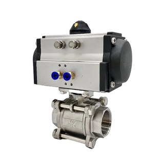 一寸DN15 六分 1P内螺纹蒸汽切断 气动丝扣球Q11F