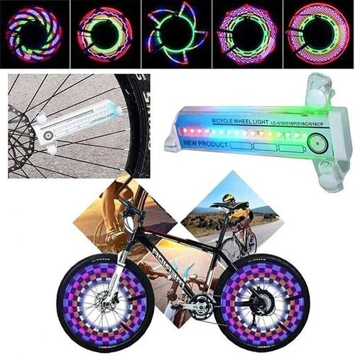 Bike Wheel Light Bicycle Spoke Light Safety Tire Light 30 Di