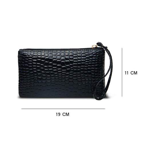1PC Women PU Clutch Long Casual Wallet  Litchi Grain Coin Pu