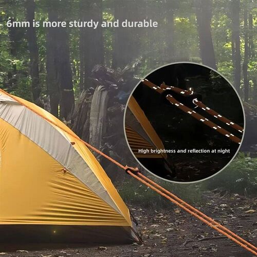 Reflective Paracord 550 Cord 7 Strands 4mm Tent Rope Camping