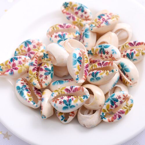 10Pcs/Pack Multicolor Natural Shell Loose Spacer Beads 20mm