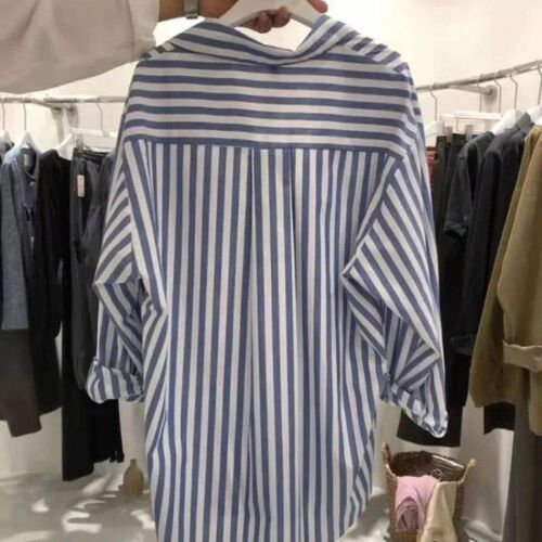 South Korea Dongdaemun Striped Shirt Womens Design Sense Ni