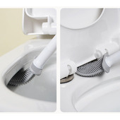 Water Leak Proof Breathable Base Brush with Silicone Toilet