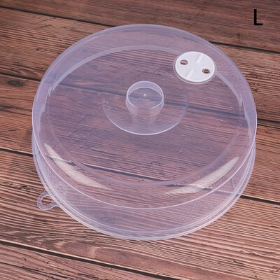 New 1pcs Plastic Microwave Food Cover Clear Lid Safe Vent Ki