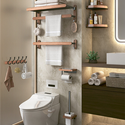 Bathroom shelf No punching toilet shower room storage rack