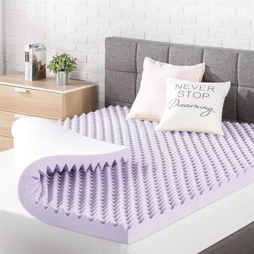 3 Inch Egg Crate Memory Foam Mattress Topper with Soothing L