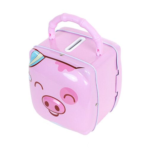 Cute Piggy Piggy Bank Children Coin Piggy Bank with Lock Cas