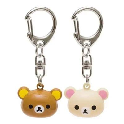 Cute Teddy Bear Rilakkuma Key Chains for Girls Keyrings Car