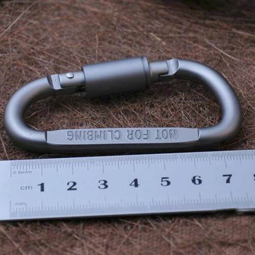 6pcs/lot Carabiner Travel Kit Camping Equipment Alloy Alumin
