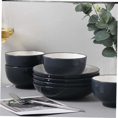 18-piece set of bowls and plates set of ceramic bowls 碗盘1