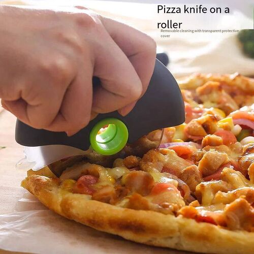 Stainless Steel Roller Cutter Multi-purpose Pizza Cake Dough