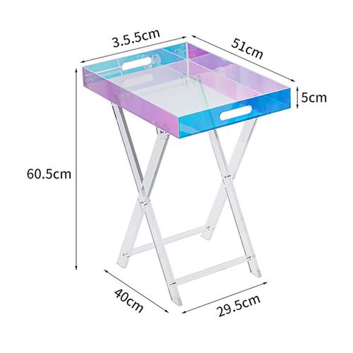 Portable Folding Acrylic Transparent Colourful Luxury Coffee