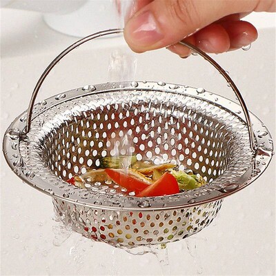 1Pc Stainless Steel Sink Filter Trap Bathtub Hair Catcher St