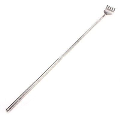 1 Pcs Stainless Back Scratcher Portable Extendable Telescopi