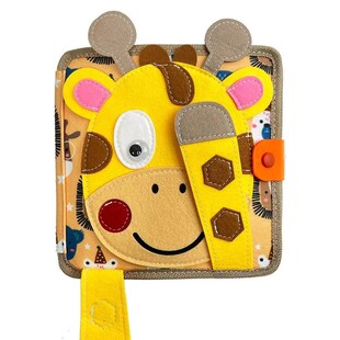 Toy Busy Book Baby for Board Montessori Giraffe