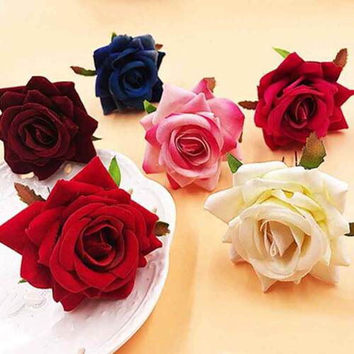 Bridal Headdress Hair Clip Flannel Rose Big Flower Hair Acce