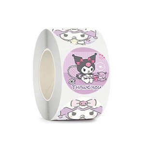 sanrio sticker roll kuromi melody cinnamonroll stickers贴纸