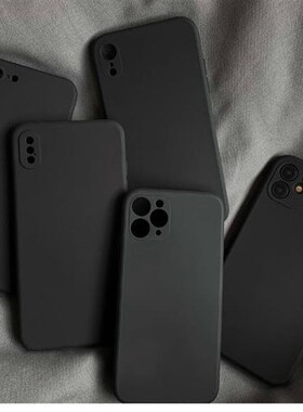 Black Back Case Full Cover for Iphone 15 14 13 12 11 pro max