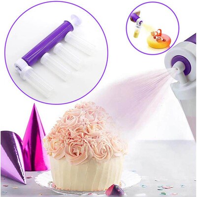 6 Colors Manual Pastry Airbrush Gun Cake Sprayer Airbrush Pa