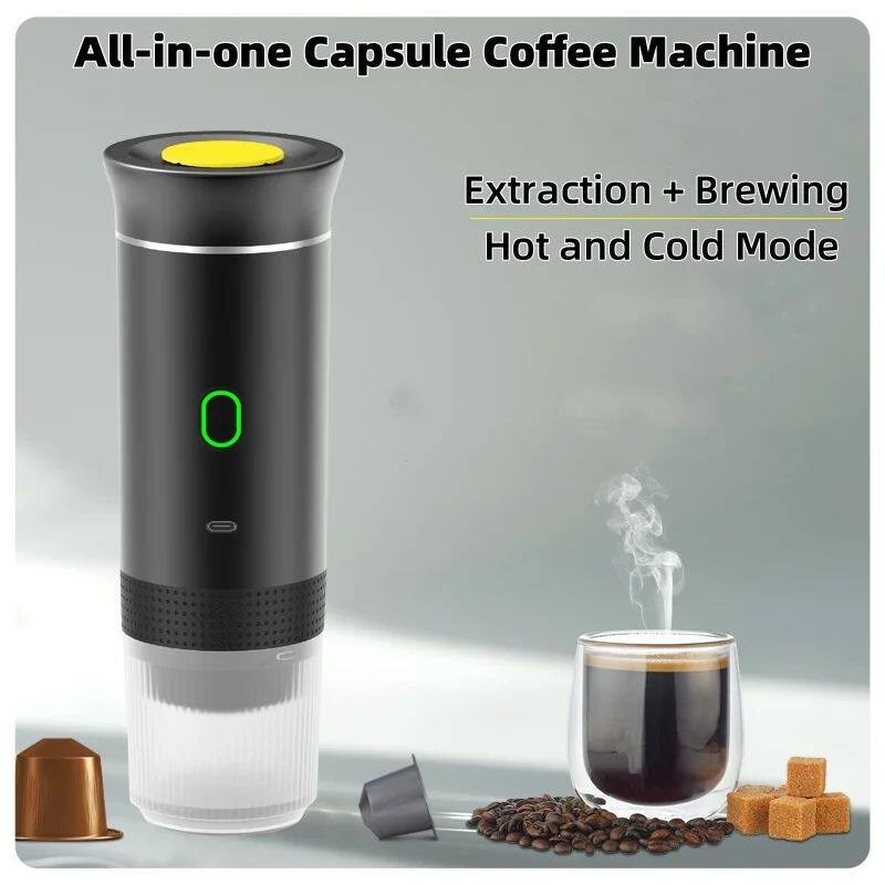USB Portable Electric Espresso Machine 3-In-1 Capsule Coffee - 实物图