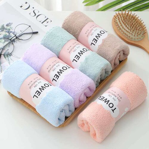 Towel Coral Fleece Towel Adult Face Towel Soft Thickened Wat