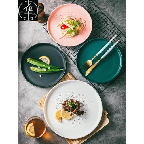 Dinner Plates ceramic steak plate web Porcelain盘 Ware White