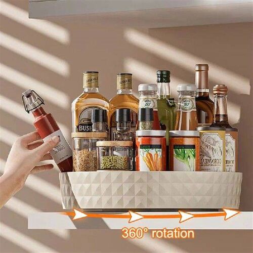 360 Rotating Seasoning Storage Rack Large Capacity Multi