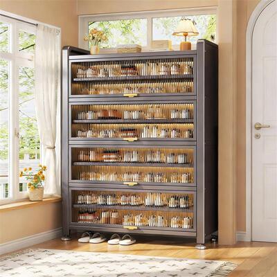 Steel shoe cabinet dustproof large capacity storage cabinet